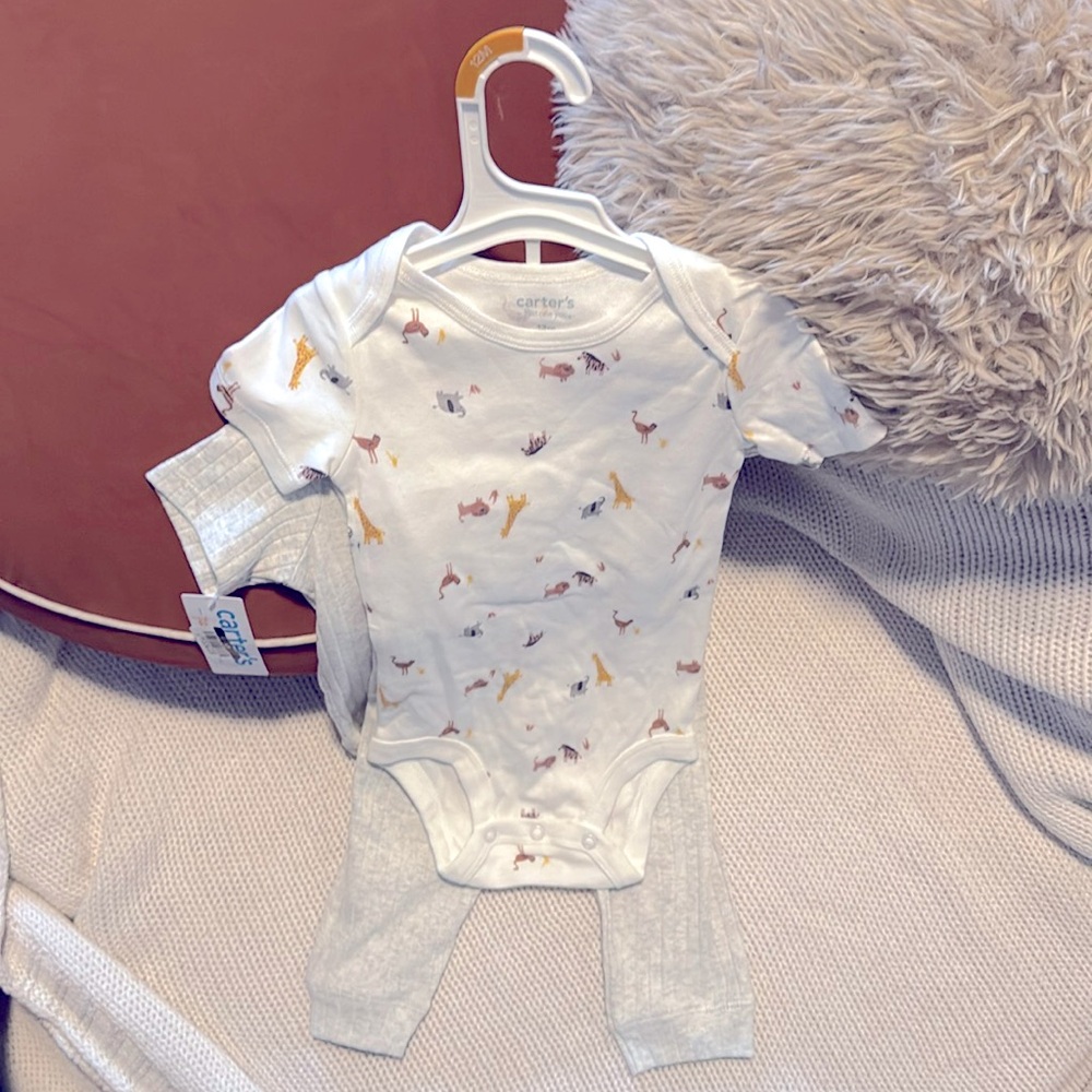Baby 2-Piece Jungle Animal Set - Brand New with Tags
